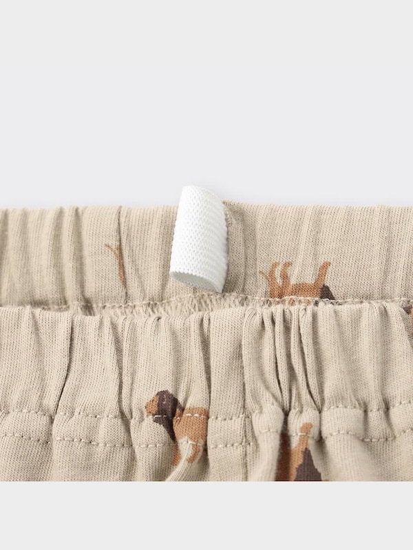 KIDS(男女兼用)コットンラウンジセット(半袖&ショートパンツ)(ライオン)