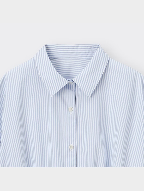 GIRLSクロップドギャザーシャツ(半袖)JR