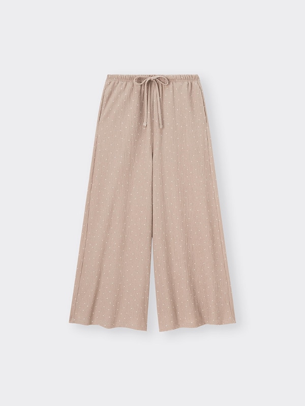 ラウンジフレアパンツ(ドット)+E