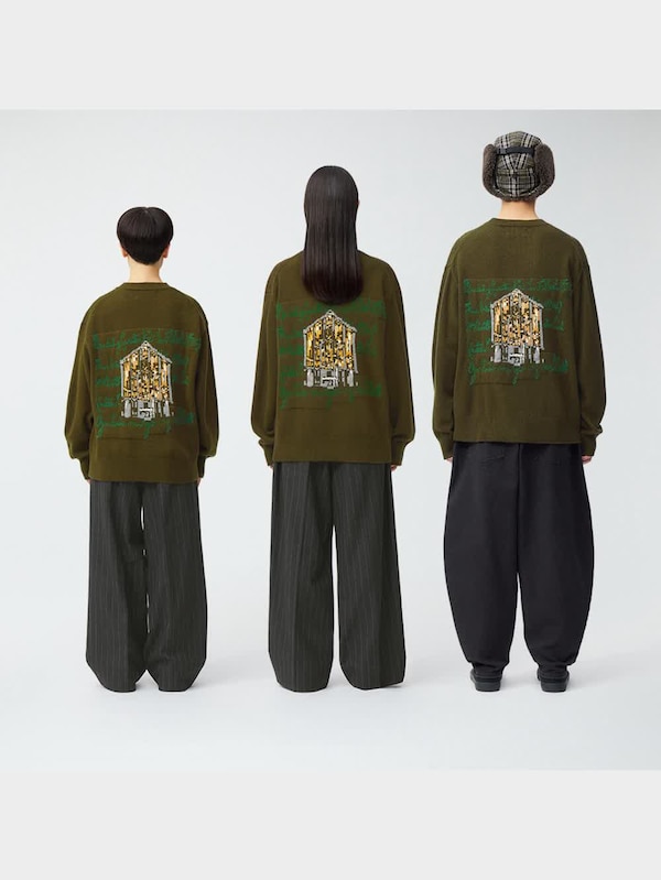 ニットプルオーバー(長袖) beautiful people 2+X