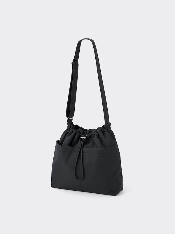 ナイロンドローストリングショルダーバッグ