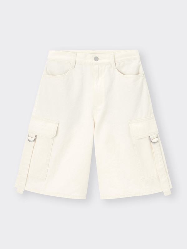 ライトデニムカーゴハーフパンツ