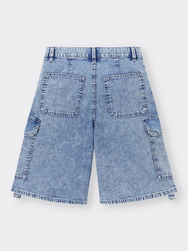 ライトデニムカーゴハーフパンツ