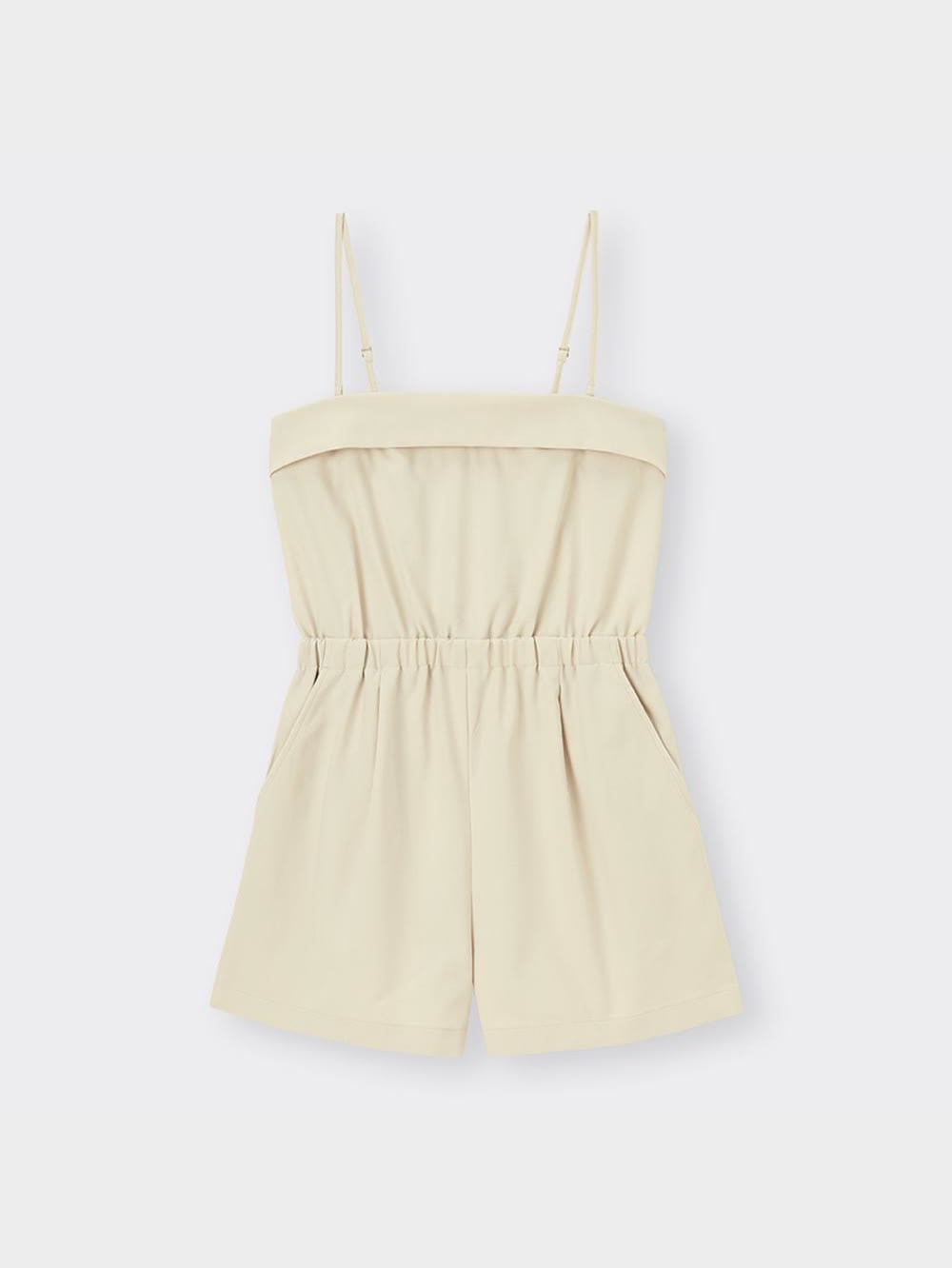 こめこめ GU公式 | 2ピースショートジャンプスーツ(ノースリーブ)+E