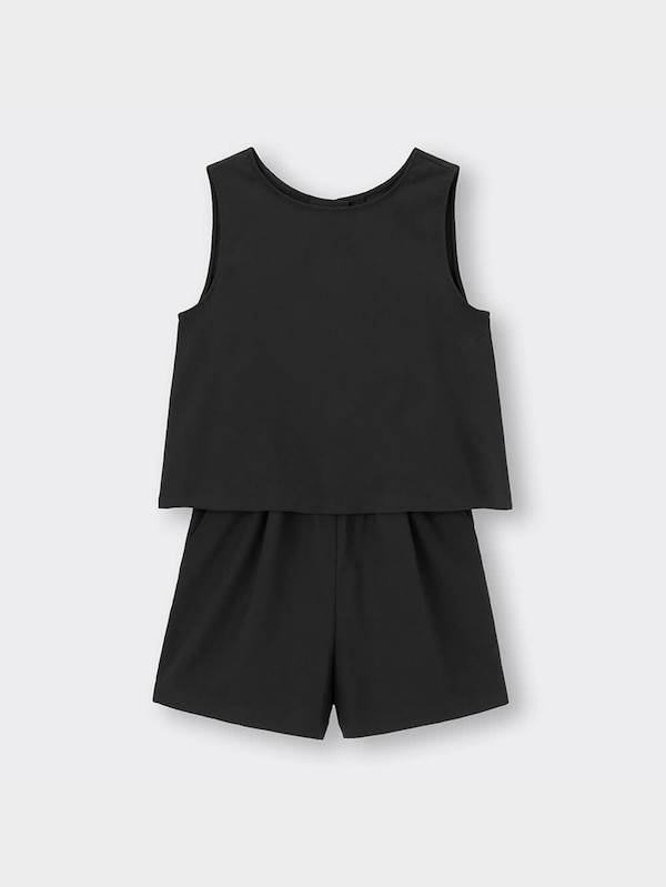 2ピースショートジャンプスーツ(ノースリーブ)+E