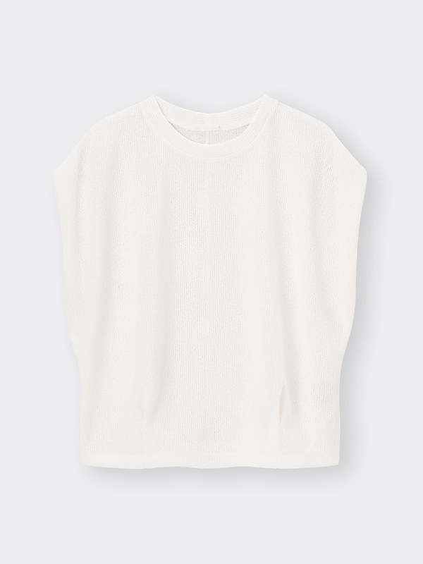 ループヤーンウエストタックT(ノースリーブ)