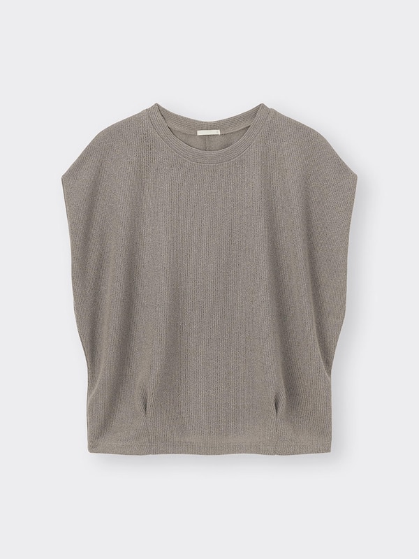 ループヤーンウエストタックT(ノースリーブ)