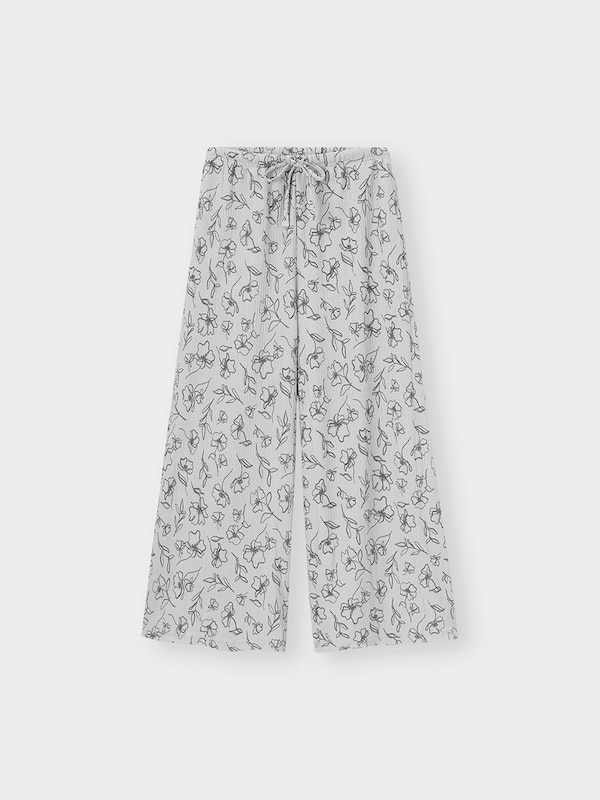 ラウンジフレアパンツ(フラワー)+E