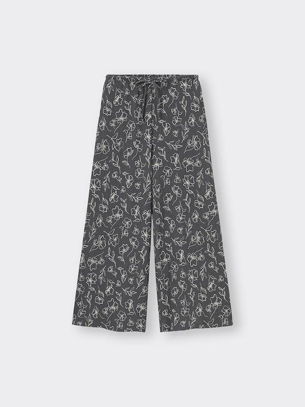 ラウンジフレアパンツ(フラワー)+E