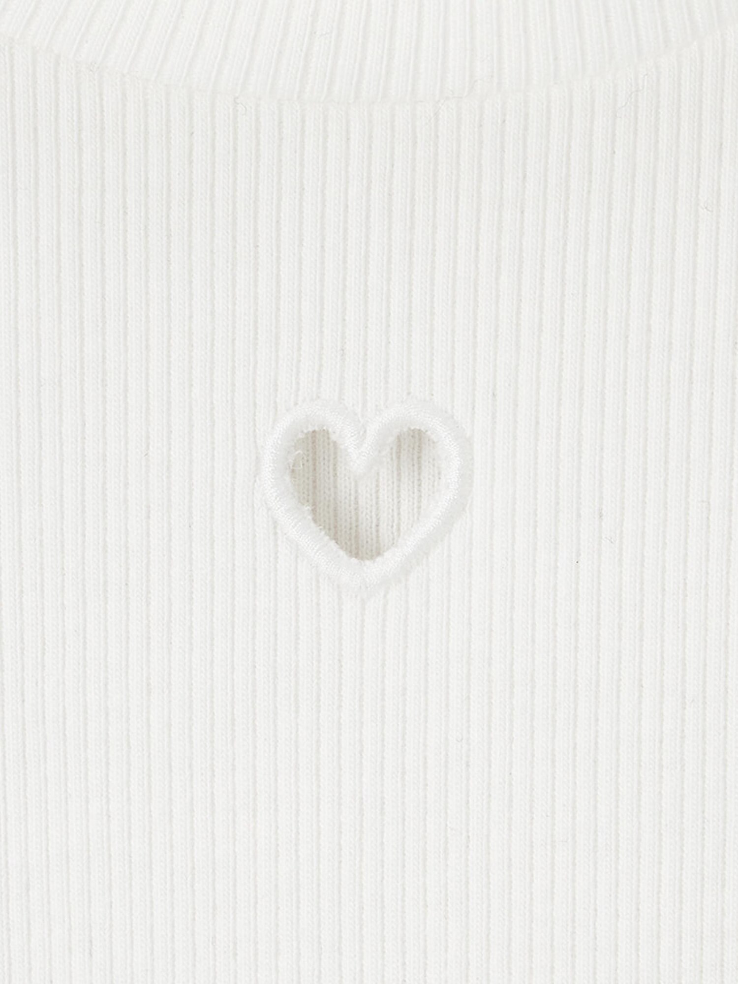 GU公式 | GIRLSハートカットアウトリブT(ノースリーブ)