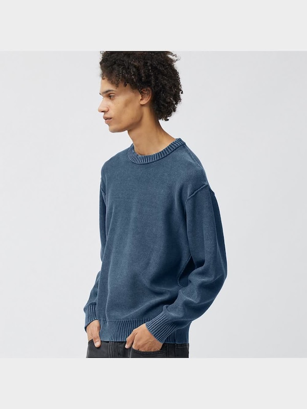 ガーメントダイニットプルオーバー(長袖)