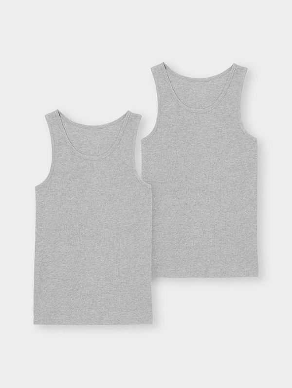 インナーリブタンクトップ2P