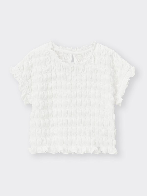 GIRLSシャーリングデザインT(半袖)