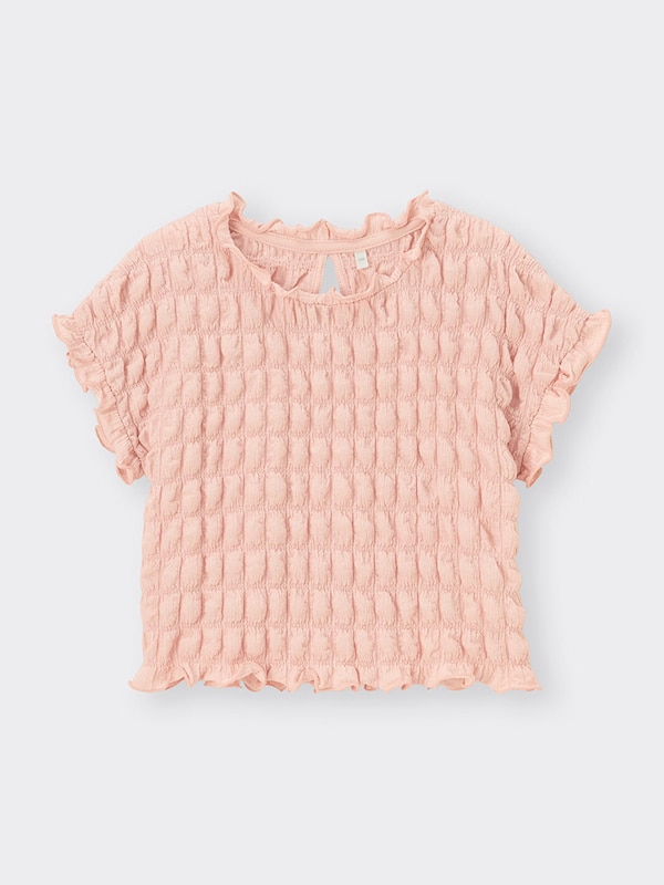 GIRLSシャーリングデザインT(半袖)