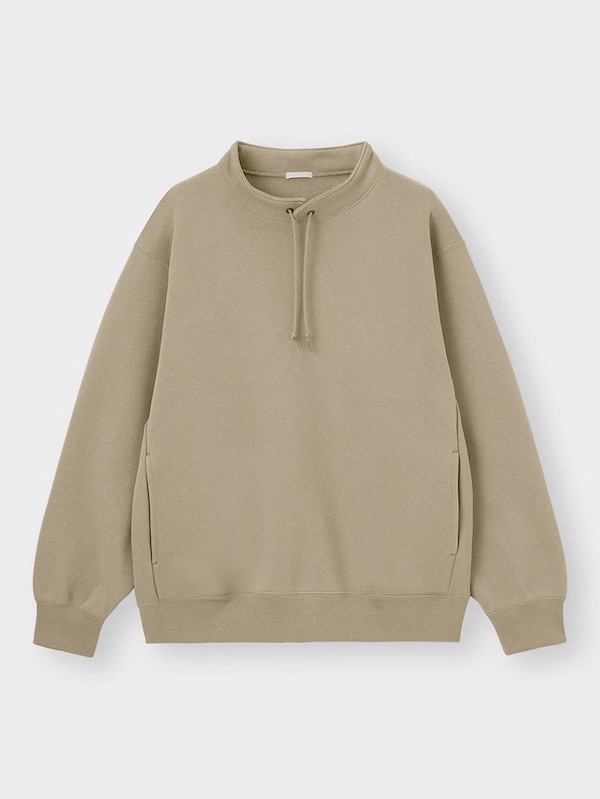 ヘビーウェイトスウェットスタンドカラープルオーバーNT+E