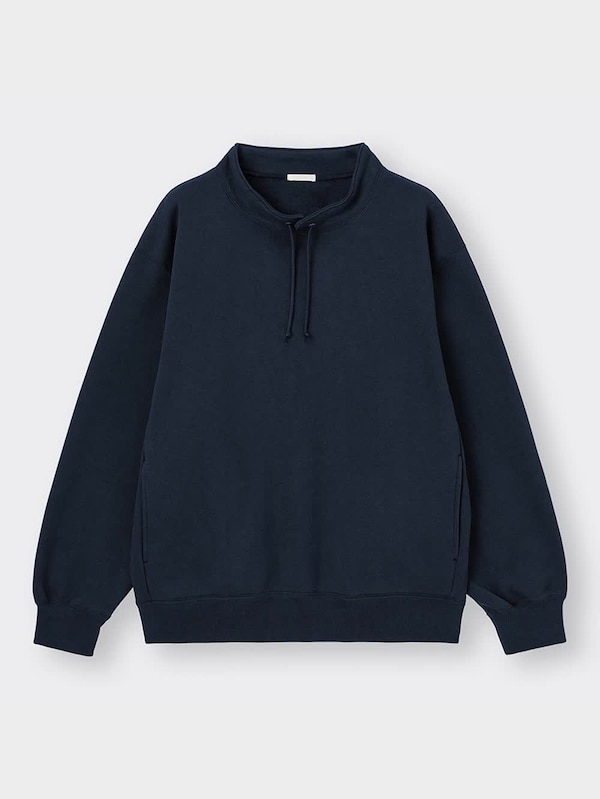 ヘビーウェイトスウェットスタンドカラープルオーバーNT+E