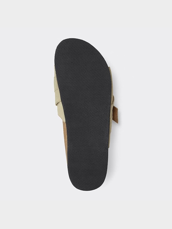 レザークロスストラップサンダル+E