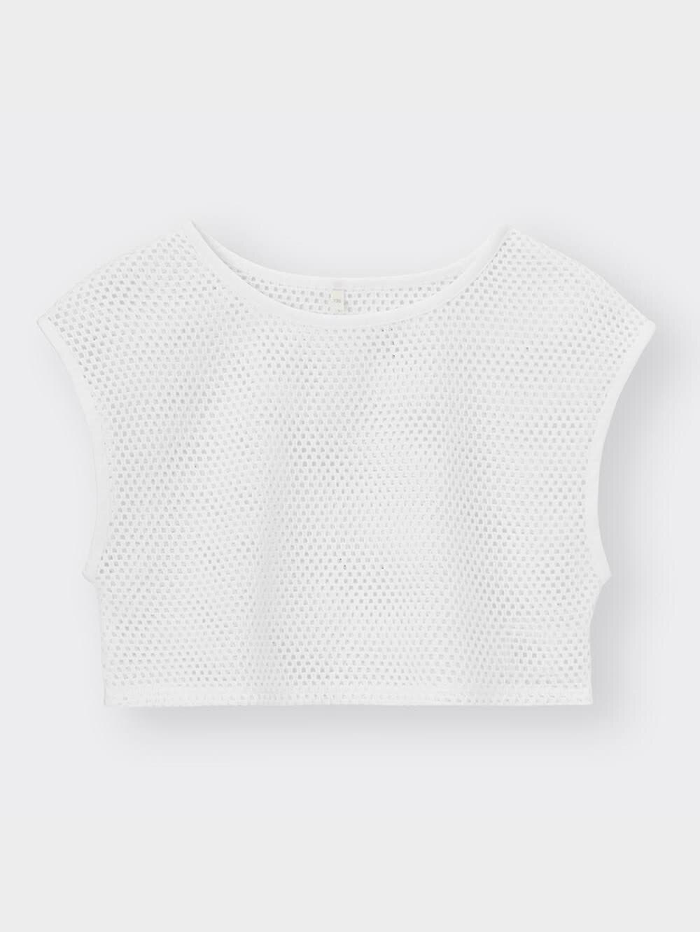 GU公式 | GIRLSメッシュレイヤードワンピース(半袖)