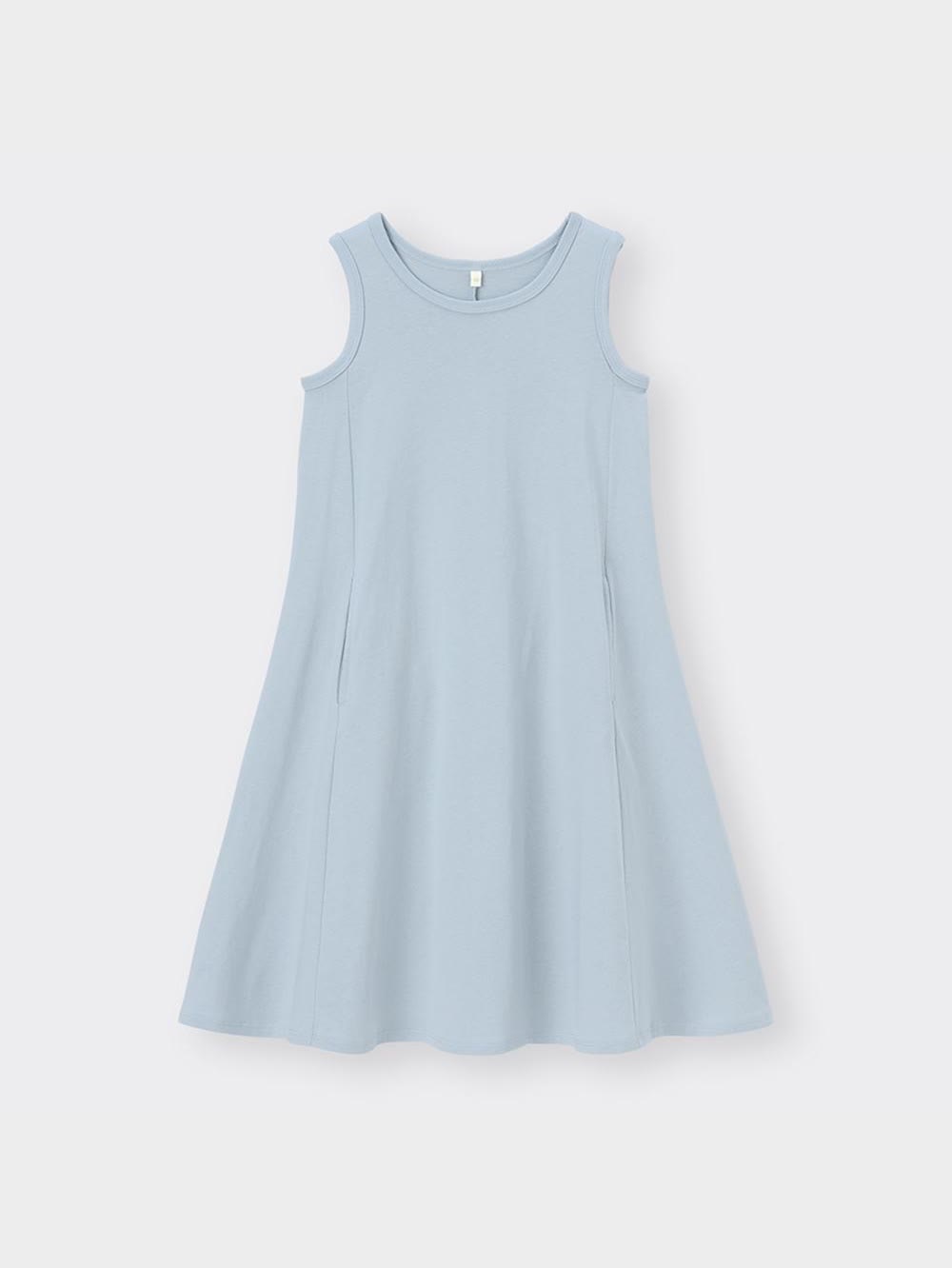 ねぢまきどり GU公式 | GIRLSメッシュレイヤードワンピース(半袖)