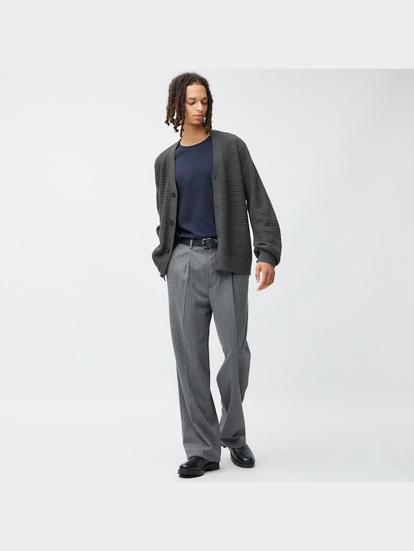 透かし編みカーディガン(長袖)NT+E