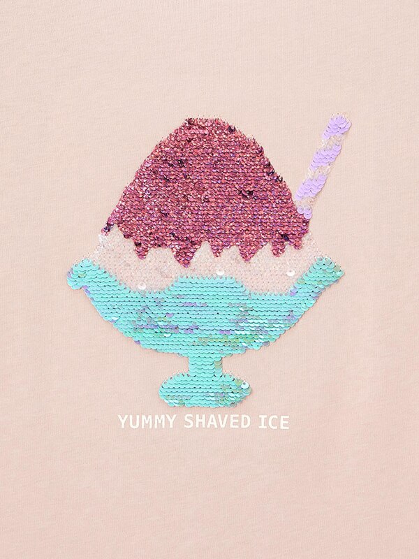 GIRLSスパンコールT(半袖)(カキゴオリ)+X