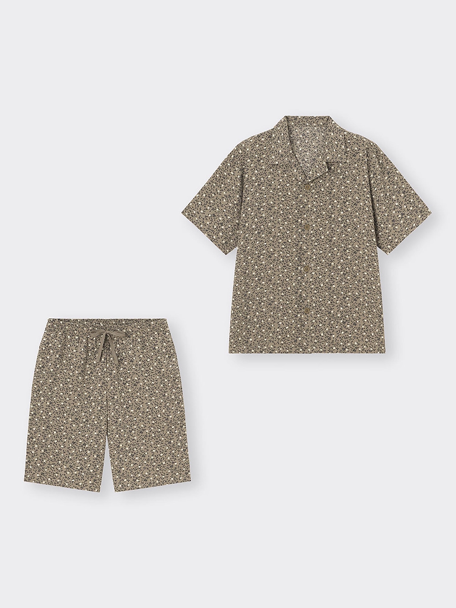 GU公式 | スタイルドライパジャマ(半袖&ショートパンツ)(フラワー)+E