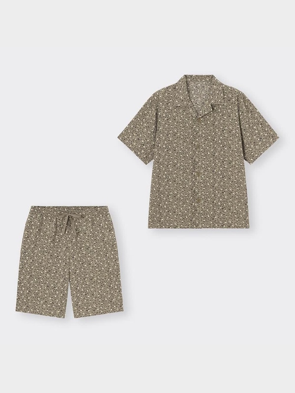 スタイルドライパジャマ(半袖&ショートパンツ)(フラワー)+E
