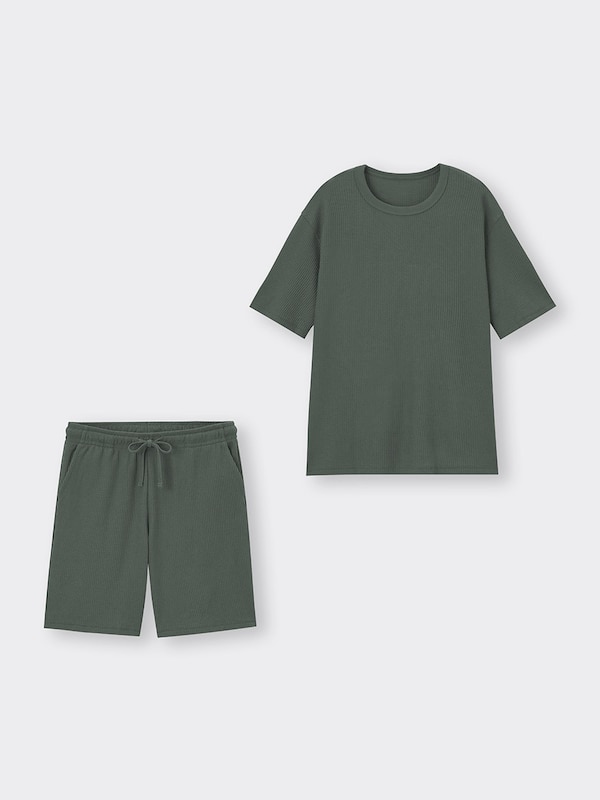 ワッフルラウンジセット(半袖&ショートパンツ)