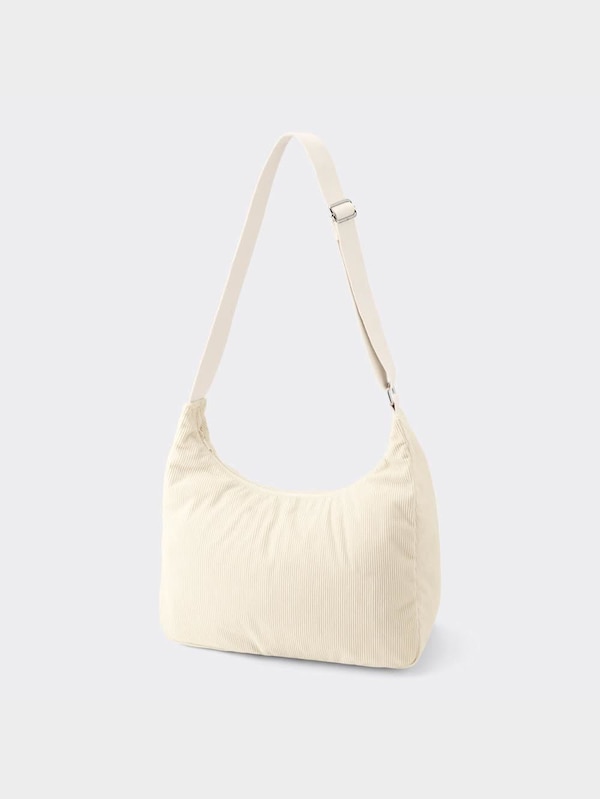 コーデュロイラウンドショルダーバッグ