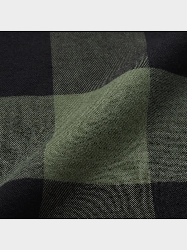 フランネルチェックシャツ(長袖)E