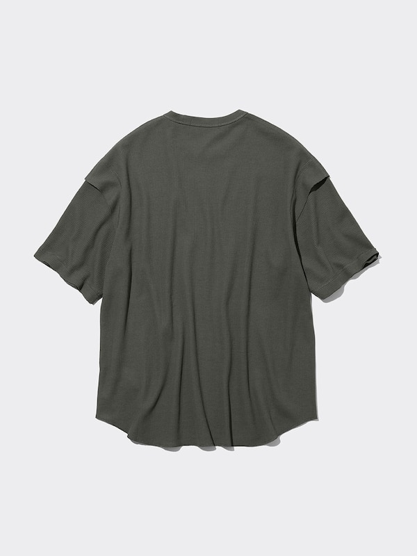 ドライワッフルT(5分袖) UNDERCOVER