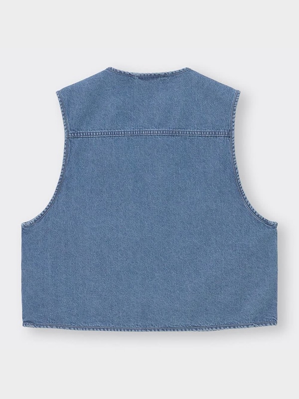 デニム3DポケットユーティリティベストNT+E