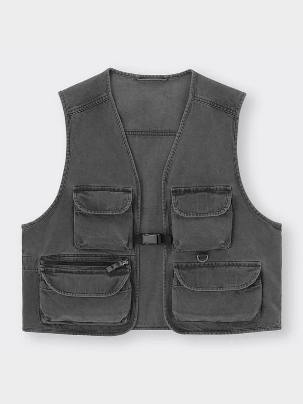 デニム3DポケットユーティリティベストNT+E