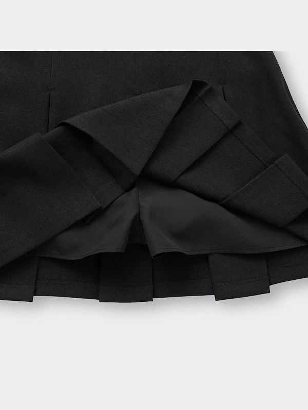 ローウエストプリーツミニスカート