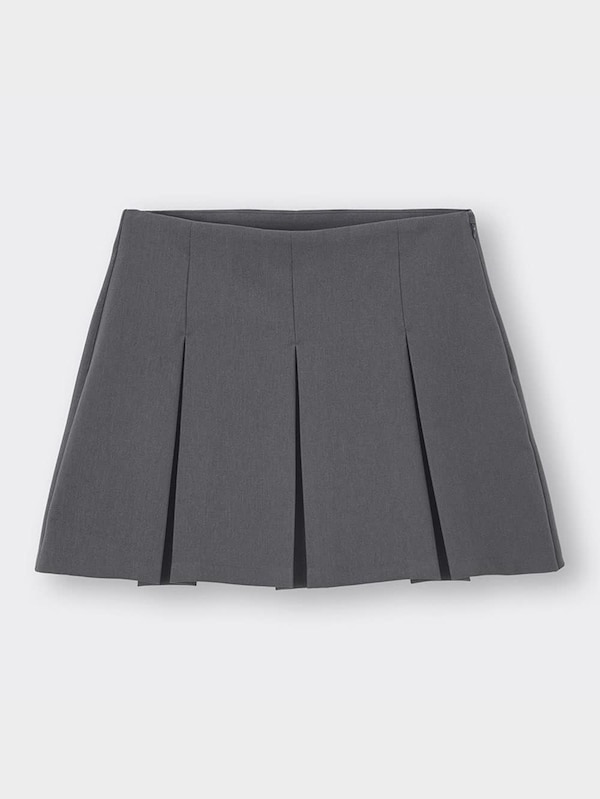 ローウエストプリーツミニスカート