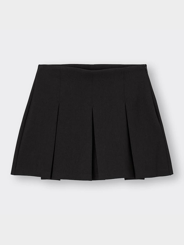 ローウエストプリーツミニスカート