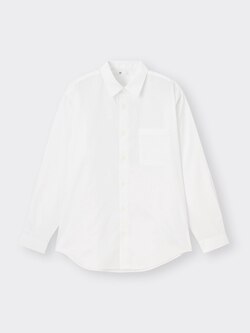 GU公式 | イージーケアシアーオーバーサイズシャツ(長袖)
