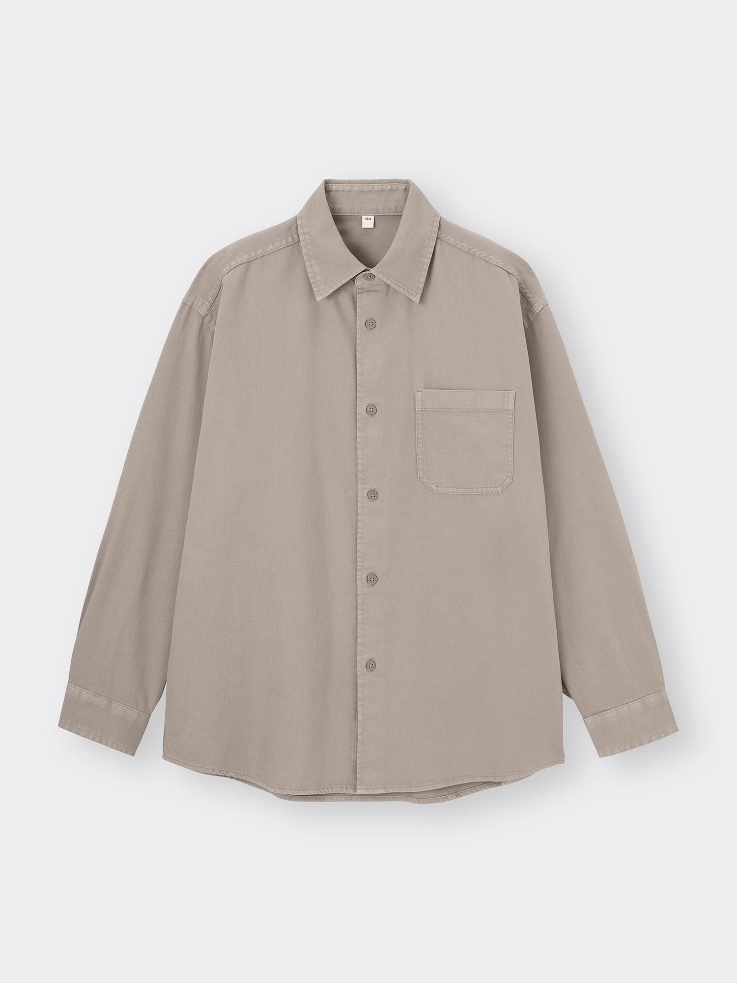 GU公式 | ウォッシュドシャツ(ツイル)