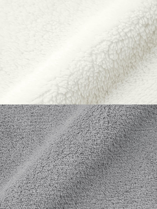 KIDS(男女兼用)マシュマロフィールパーカセット(パンダ)(長袖&ロングパンツ)