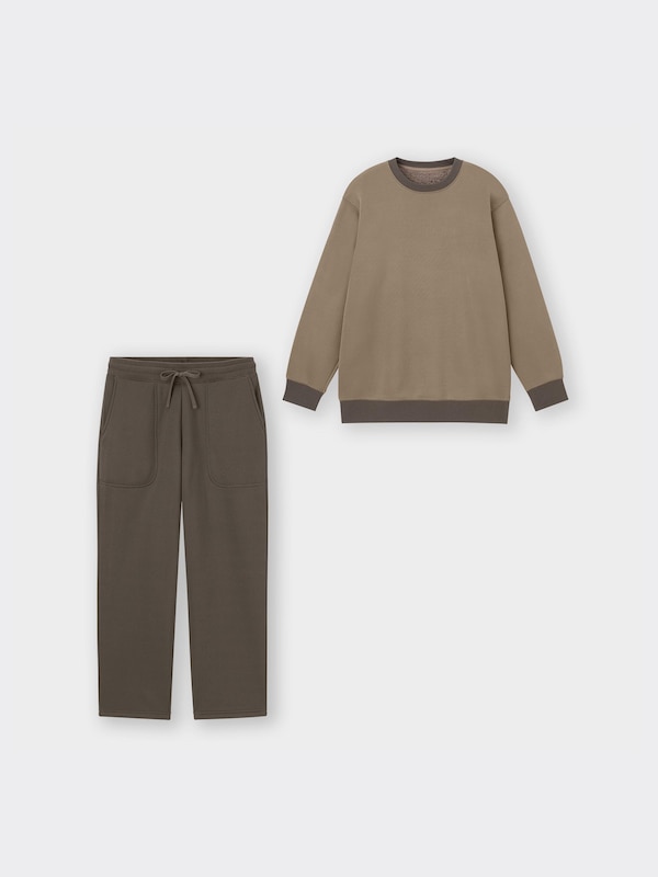 裏ボアウォームラウンジセット(長袖&ロングパンツ)