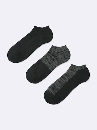 ショートソックス3P(A) 【メンズ】 【インナー・下着】【GU公式/ジーユー】 【BLACK】 ショートソックス3P(A) 【メンズ】 【インナー・下着】【GU公式/ジーユー】 【BLACK】