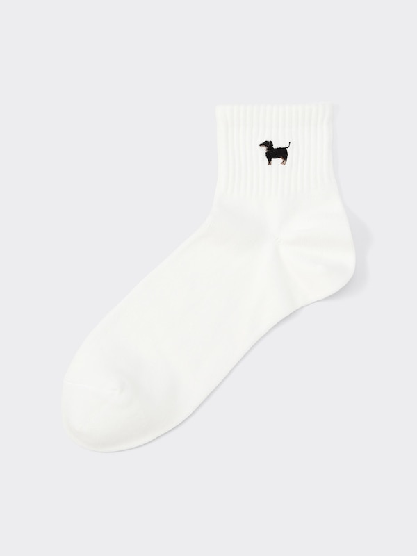 アンクルソックス(刺繍)