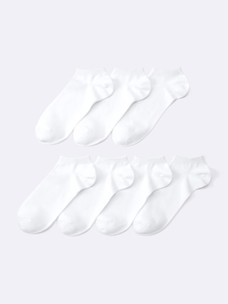 ショートソックス7P 【メンズ】 【インナー・下着】【GU公式/ジーユー】 【WHITE】 ショートソックス7P 【メンズ】 【インナー・下着】【GU公式/ジーユー】 【WHITE】