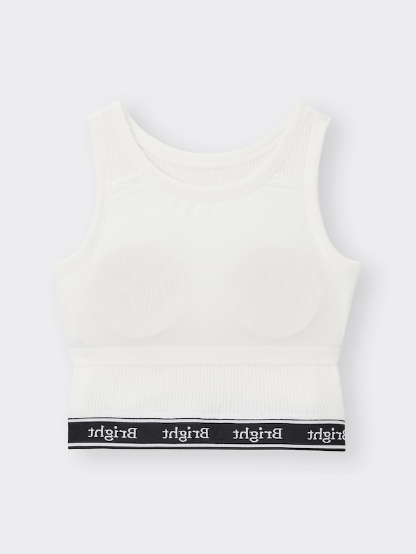 GIRLSブラフィールプチロゴテープクロップドタンクトップ