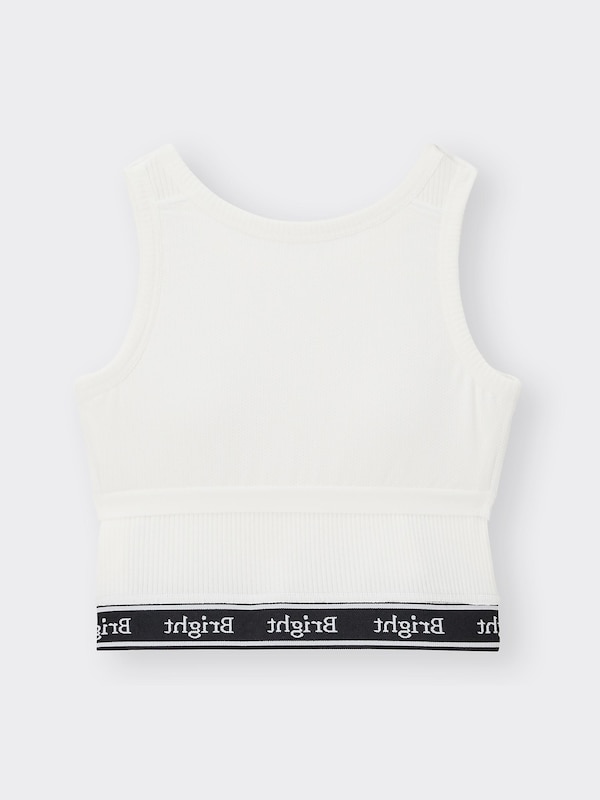 GIRLSブラフィールプチロゴテープクロップドタンクトップ