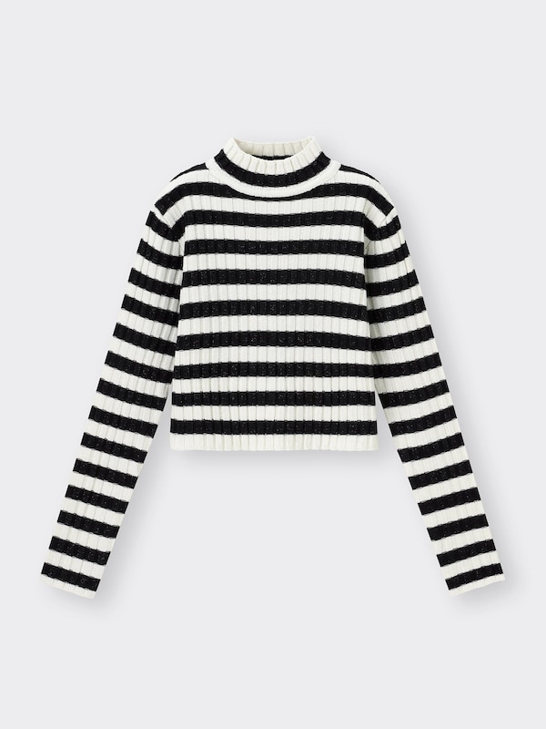 GIRLSラメクロップドセーターJR