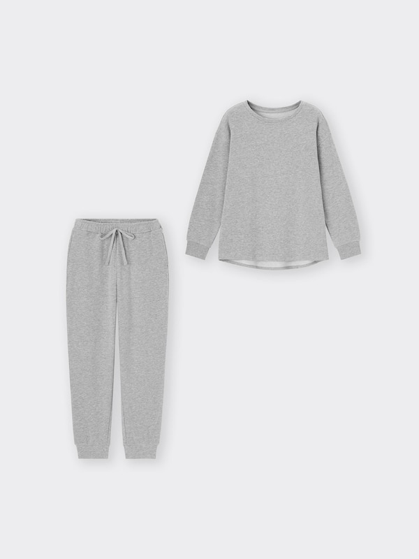 ストレッチソフトラウンジセ�ット(長袖&ロングパンツ)