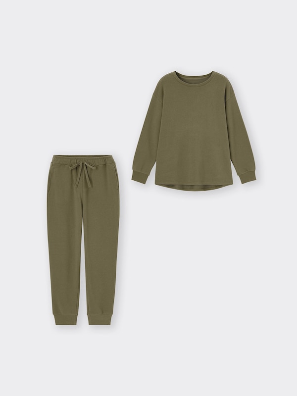 ストレッチソフトラウンジセット(長袖&ロングパンツ)