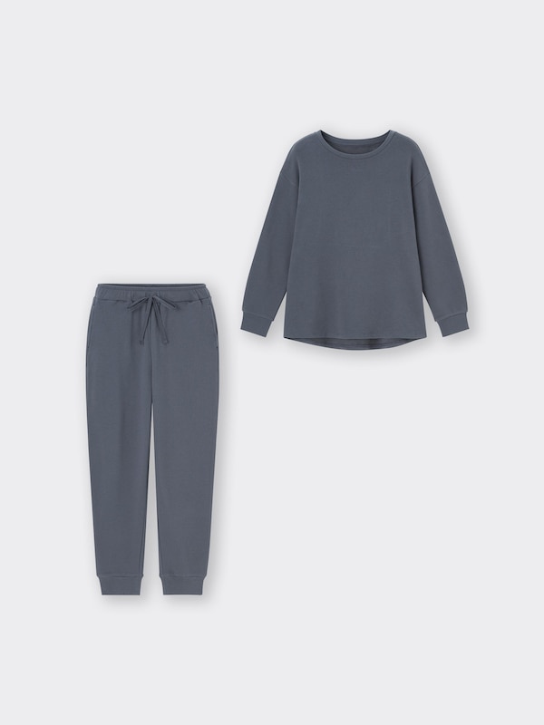 ストレッチソフトラウンジセット(長袖&ロングパンツ)