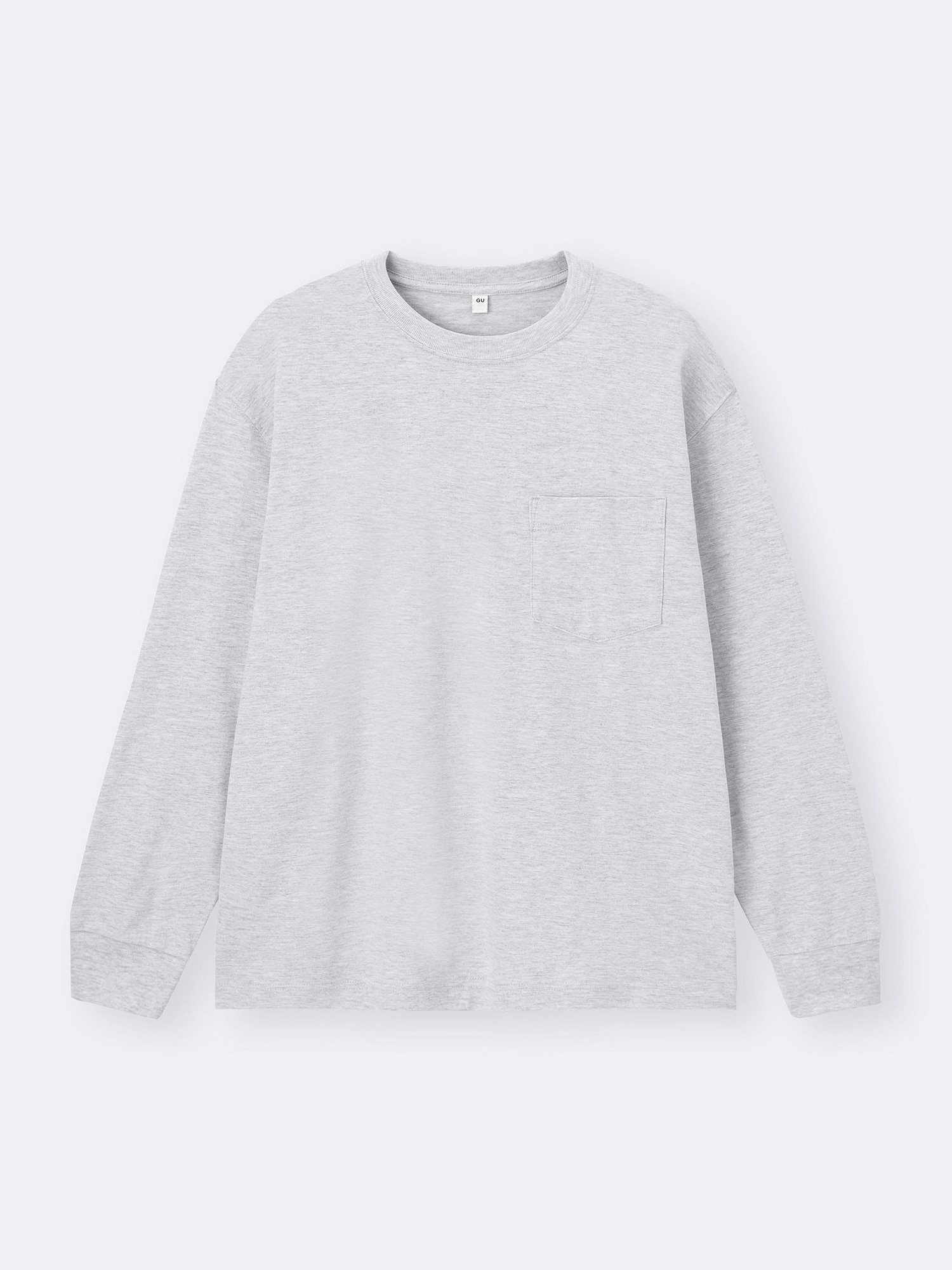 GU公式 | ヘビーウェイトクルーネックT(長袖)